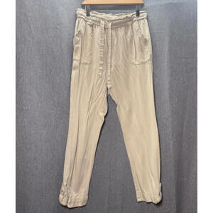 Happily Grey Women's Size M Linen Blend Straight Leg Pants Boho